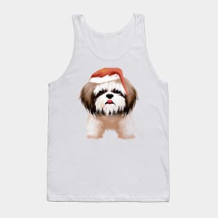 Cute Shih Tzu Drawing Tank Top